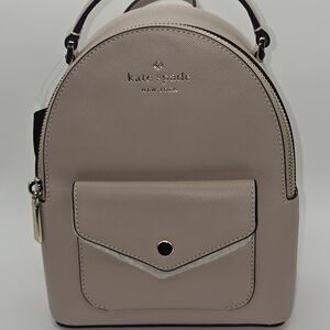 New Kate Spade Schuyler Mini Backpack Leather Warm Beige MSRP $299